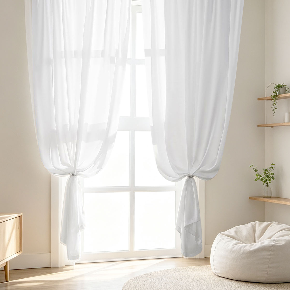 Lot de 2 rideaux voiles unis b - Privacy Filter 2Pack avis et prix