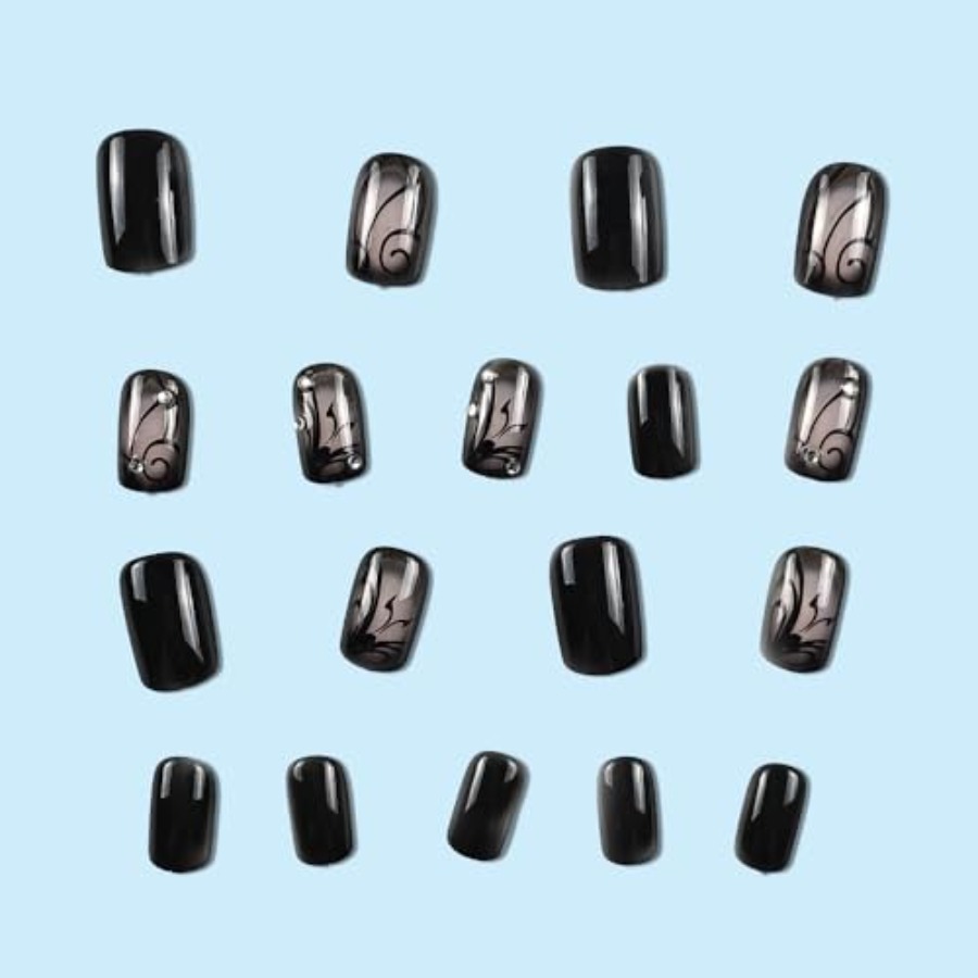 Faux ongles carrés courts à pr - Full Cover Adhesive avis et prix